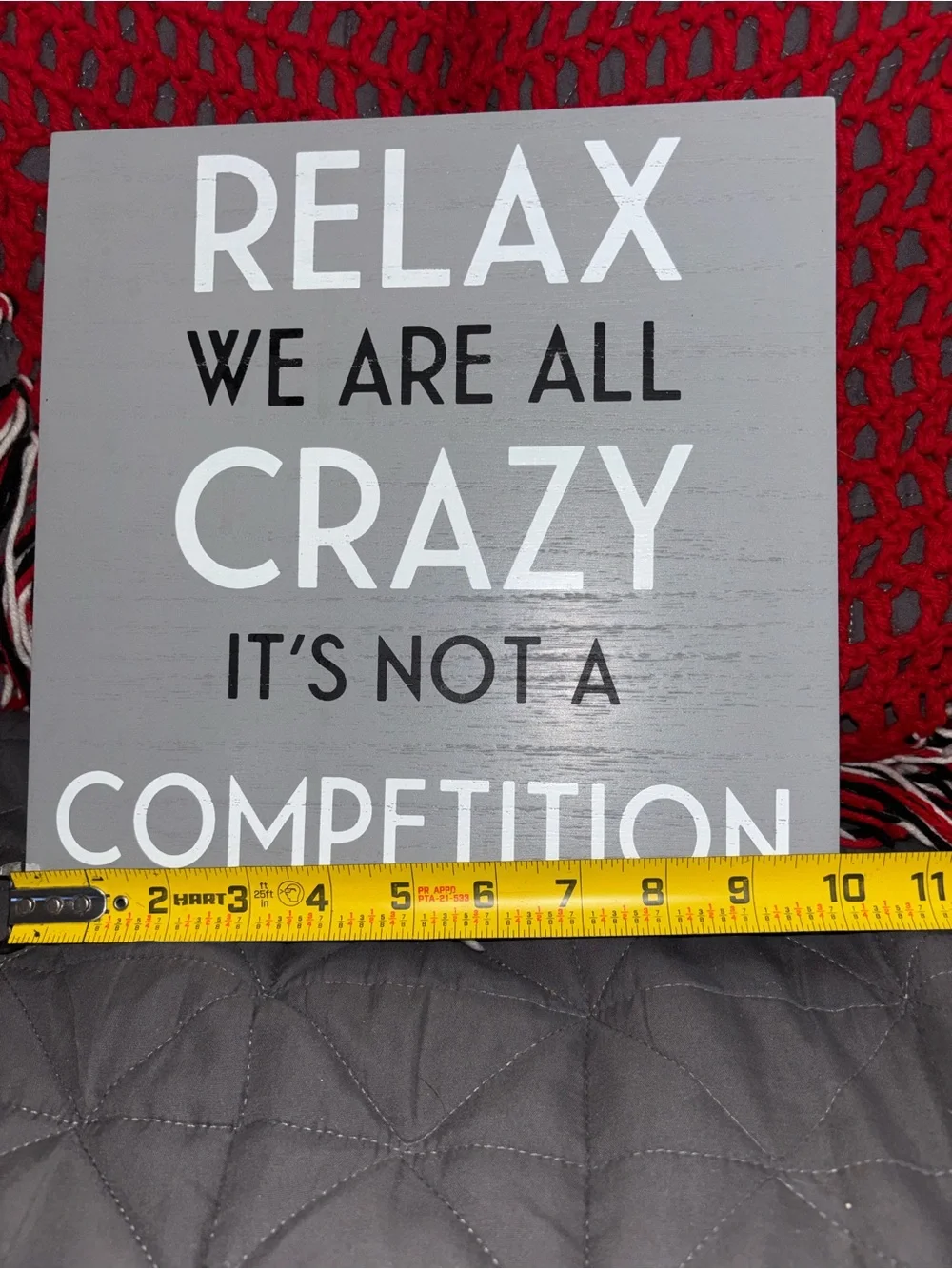Block picture with funny saying (NWT)